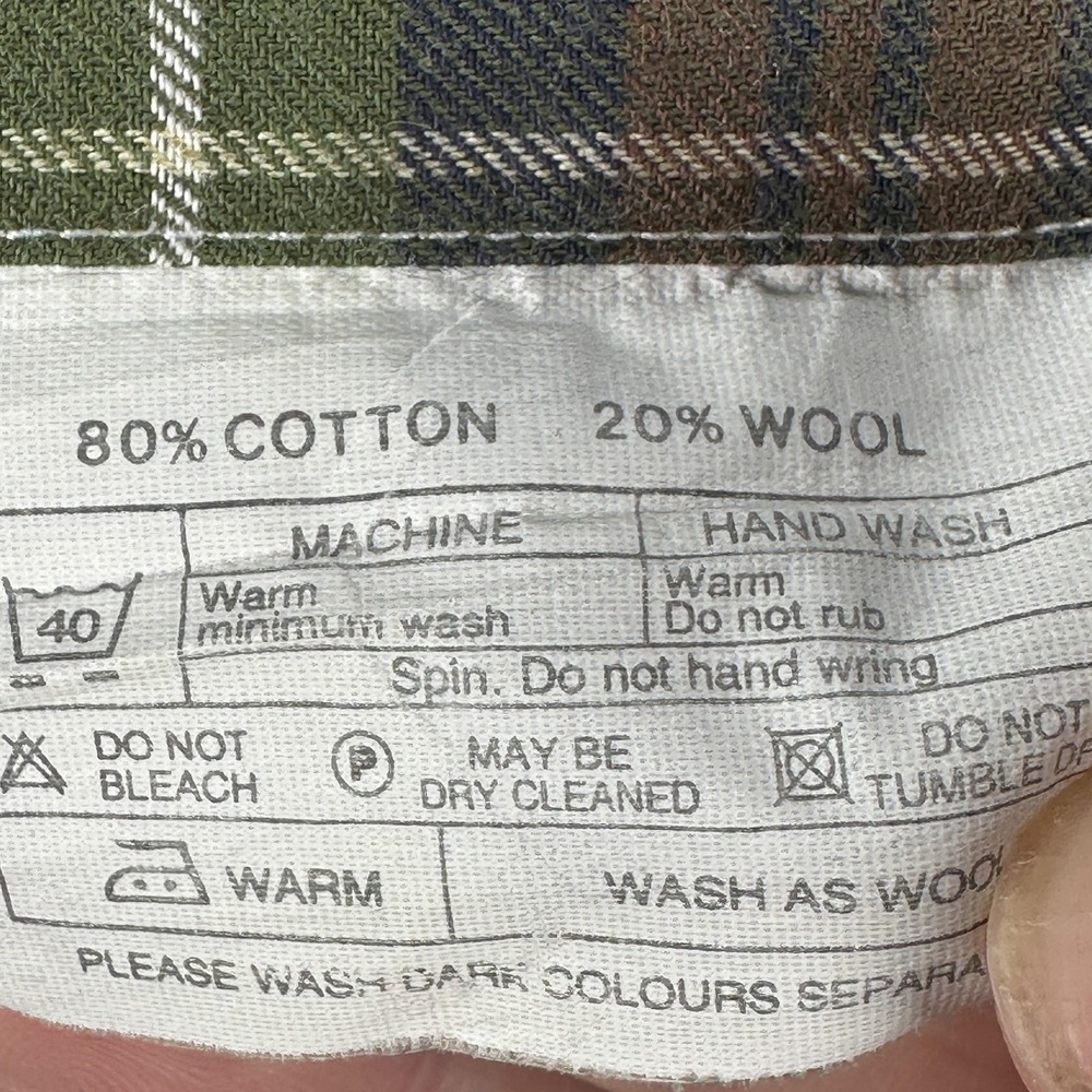 Viyella Flannel Shirt Mens XL Multicolor Plaid Long Sleeve Button Up Wool Blend - Picture 8 of 10